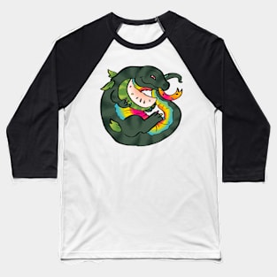 Pan Watermelon Komodo Dragon Baseball T-Shirt